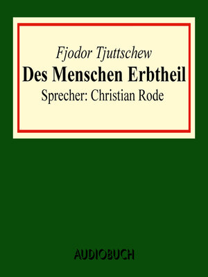 cover image of Des Menschen Erbtheil